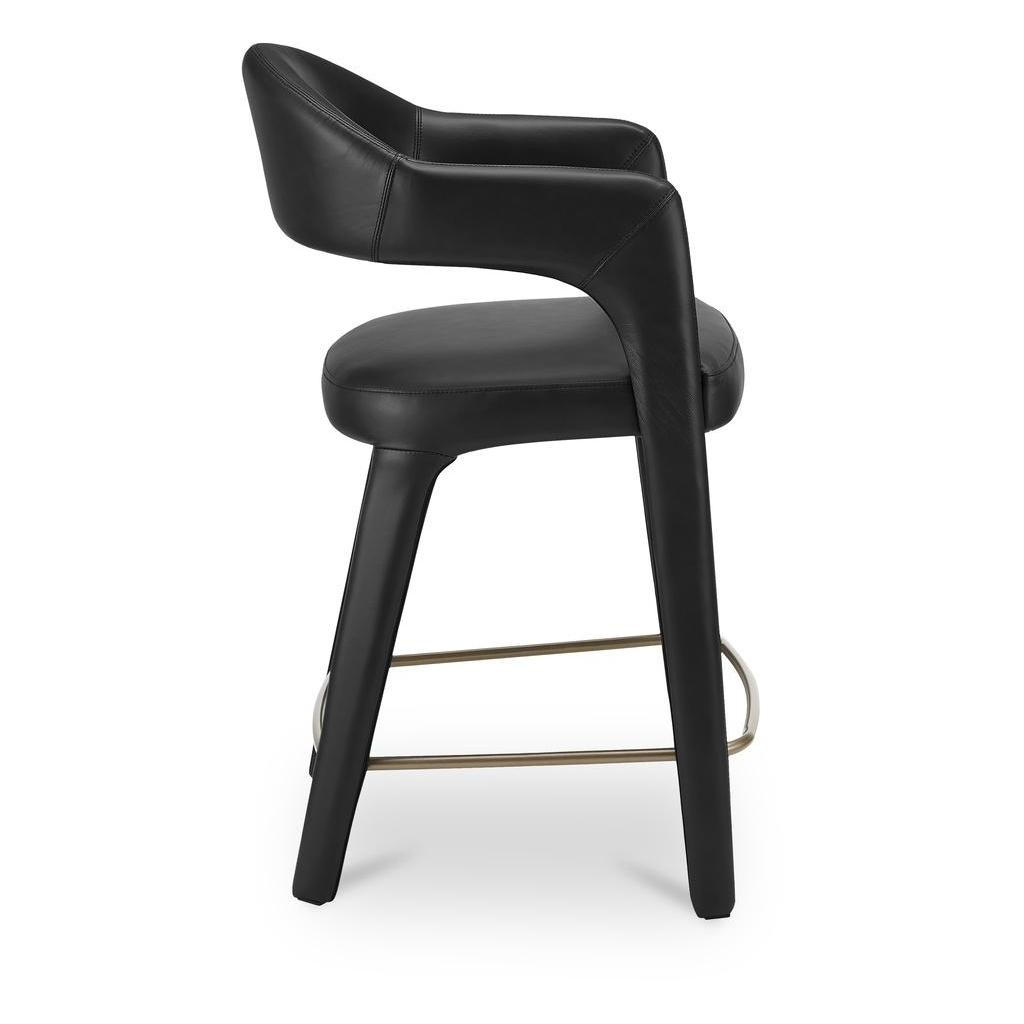 Martens Counter Stool Black Leather 4 Martens Counter Stool Black Leather - Image 4