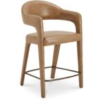 Martens Counter Stool Brown Leather YM-1010-03 YM 1010 03 Martens diagR shadsilo