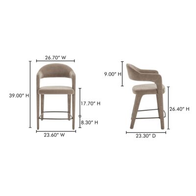 Martens Counter Stool Camel YM-1010-21 YM 1010 21 70