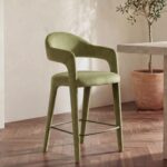 Martens Counter Stool Green Velvet YM-1010-27 YM 1010 27 10