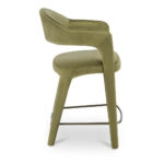 Martens Counter Stool Green Velvet 12 Martens Counter Stool Green Velvet - Image 4
