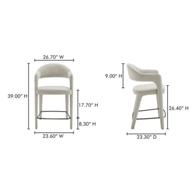 Martens Counter Stool Beige YM-1010-34 YM 1010 34 70