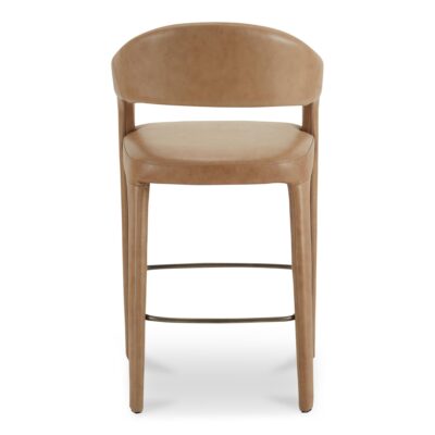 Martens Bar Stool Brown Leather YM-1011-03 YM 1011 03 Martens back shadsilo