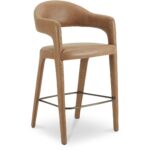 Martens Bar Stool Brown Leather YM-1011-03 YM 1011 03 Martens diagR shadsilo