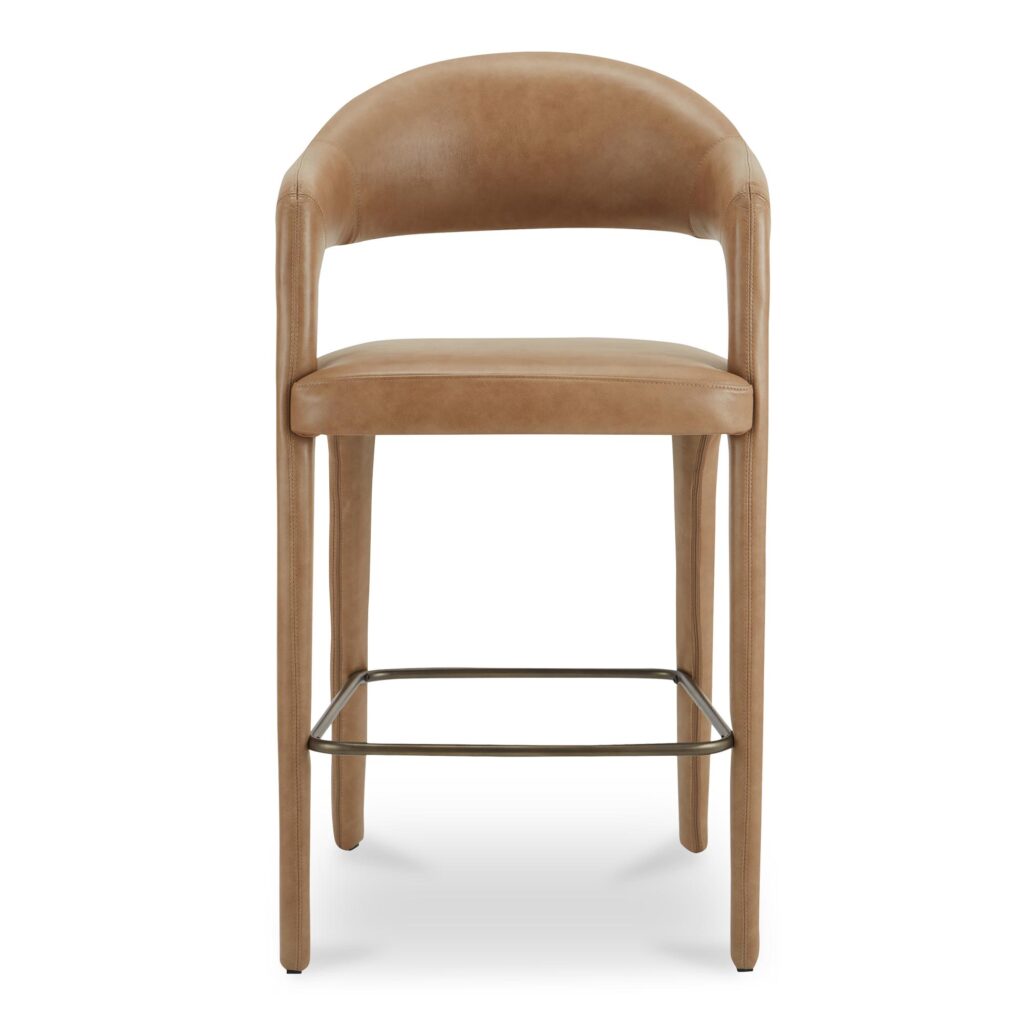 Martens Bar Stool Brown Leather