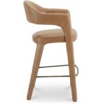 Martens Bar Stool Brown Leather YM-1011-03 YM 1011 03 Martens side right shadsilo