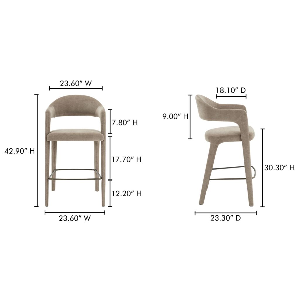 Martens Bar Stool Camel - Image 6