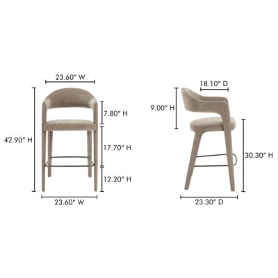 Martens Bar Stool Camel YM-1011-21 YM 1011 21 70