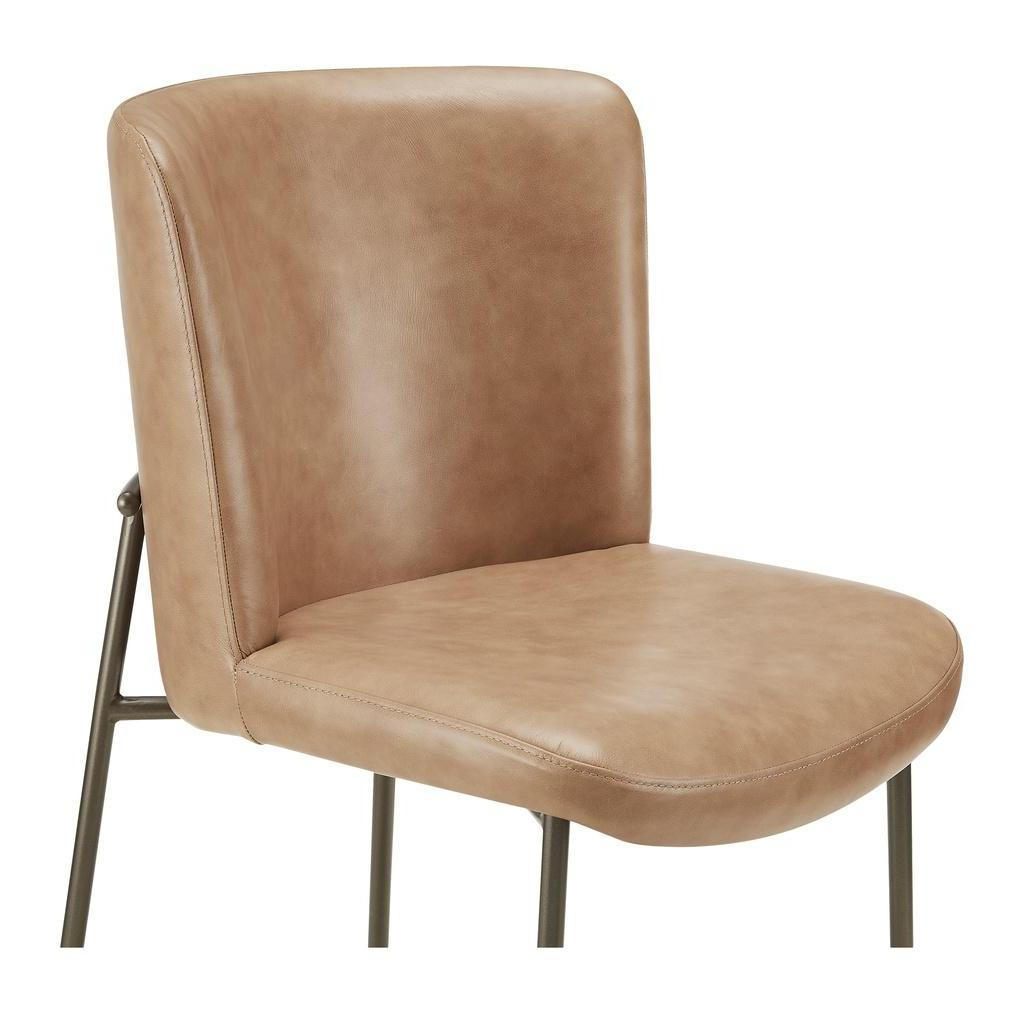 Early Dining Chair Tan Leather (Set of 2) 4 Early Dining Chair Tan Leather (Set of 2) - Image 4