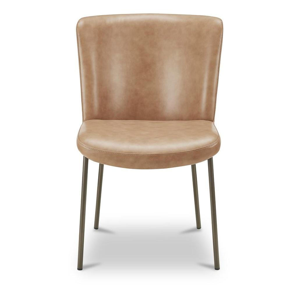 Early Dining Chair Tan Leather (Set of 2) 2 Early Dining Chair Tan Leather (Set of 2) - Image 2