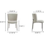 Early Dining Chair Beige-Set Of Two YM-1012-34 YM 1012 34 70
