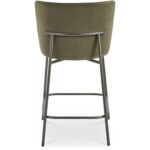 Early Counter Stool Faux Green Mohair YM-1013-27 YM 1013 27 Early back shadsilo