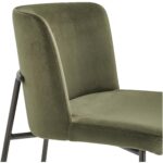 Early Counter Stool Faux Green Mohair YM-1013-27 YM 1013 27 Early closeup shadsilo