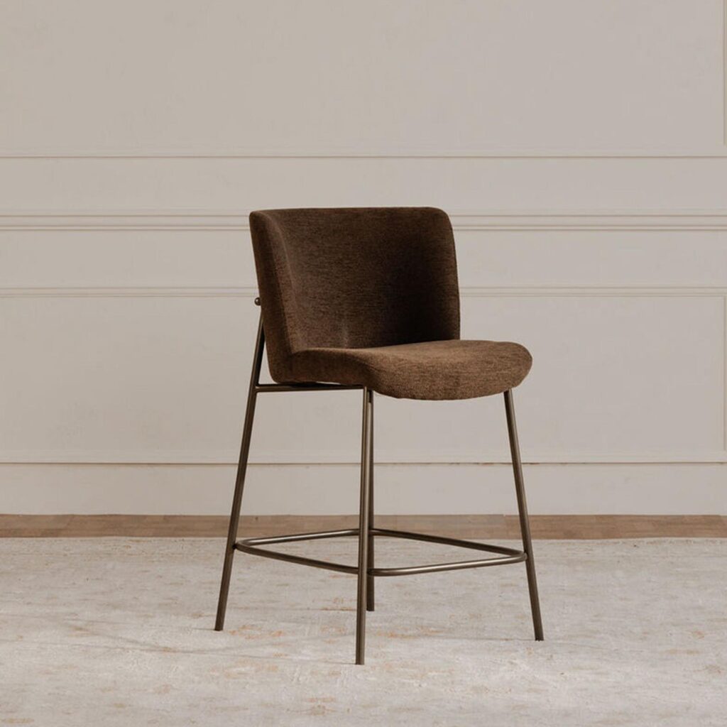 Early Bar Stool Dark Brown - Image 6