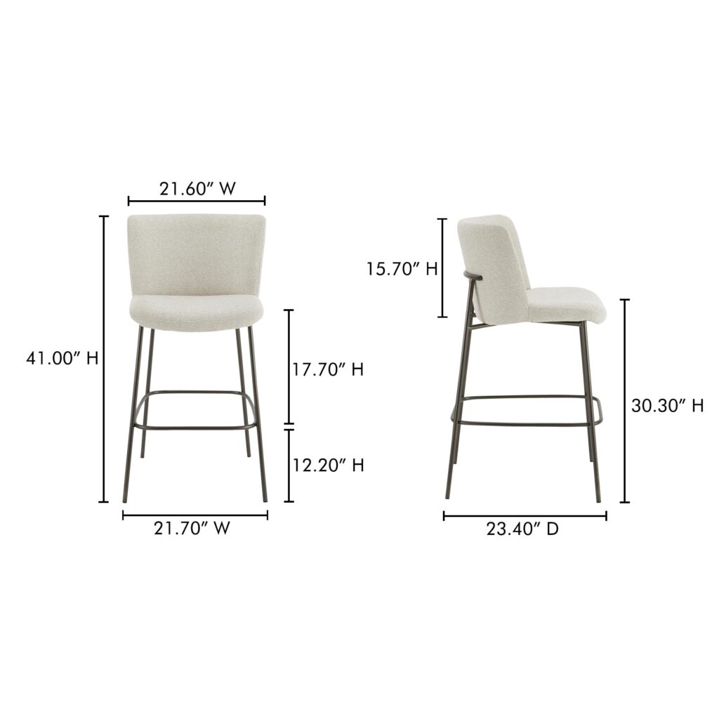 Early Bar Stool Beige - Image 8