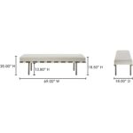 Carson Dining Bench Beige YM-1016-34 YM 1016 34 70
