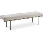 Carson Dining Bench Beige YM-1016-34 YM 1016 34 Carson diagR shadsilo