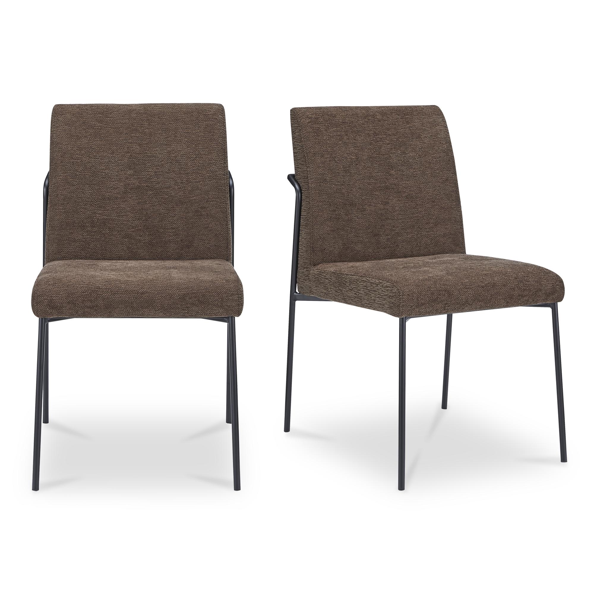Danny Dining Chair Dark Brown Set of Two 1 Danny Dining Chair Dark Brown Set of Two