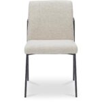 Danny Dining Chair Ivory Set of Two YM-1018-34 YM 1018 34 Danny front shadsilo