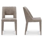 Joyce Dining Chair Light Brown-Set of Two YM-1019-21 YM 1019 21 Joyce frontside shadsilo