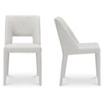 Joyce Dining Chair Beige-Set of Two YM-1019-34 YM 1019 34 Joyce frontside shadsilo