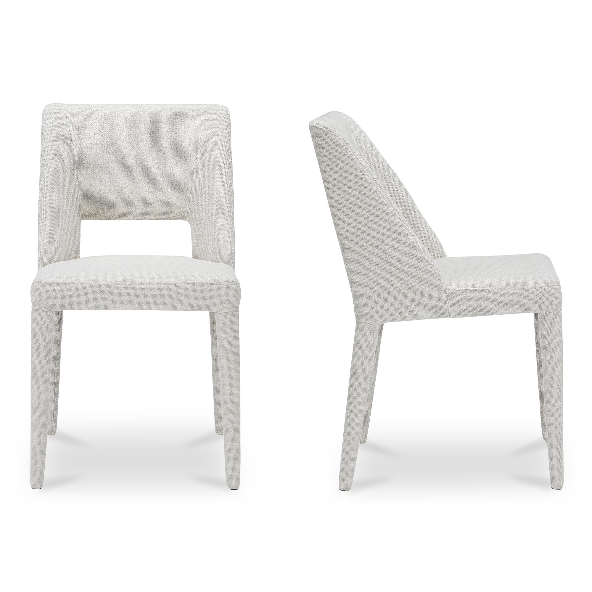 Joyce Dining Chair Beige-Set of Two 3 Joyce Dining Chair Beige-Set of Two - Image 3