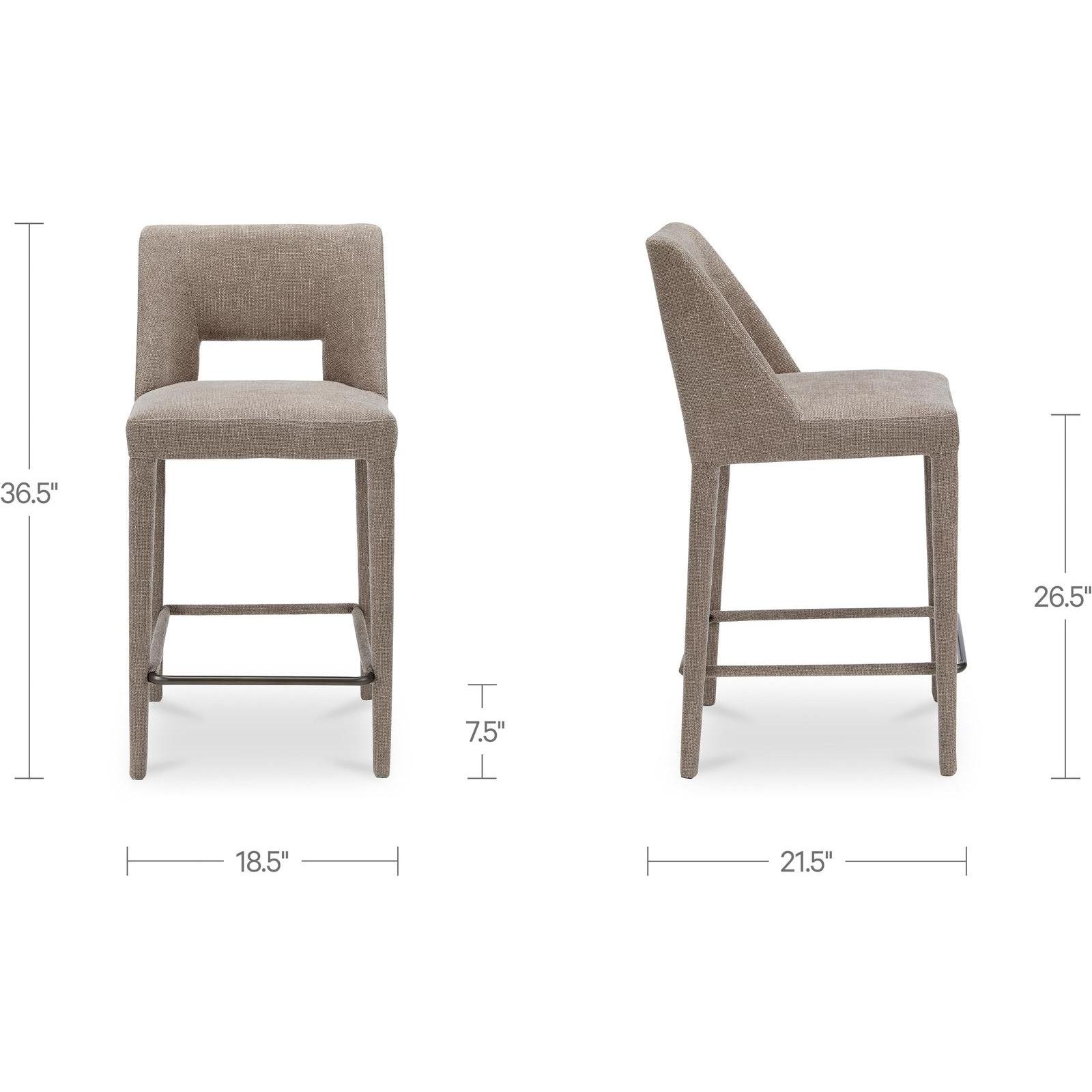 Joyce Counter Stool Light Brown 7 Joyce Counter Stool Light Brown - Image 7