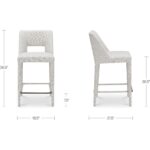 Joyce Counter Stool Beige 13 Joyce Counter Stool Beige YM-1020-34 YM 1020 34 70