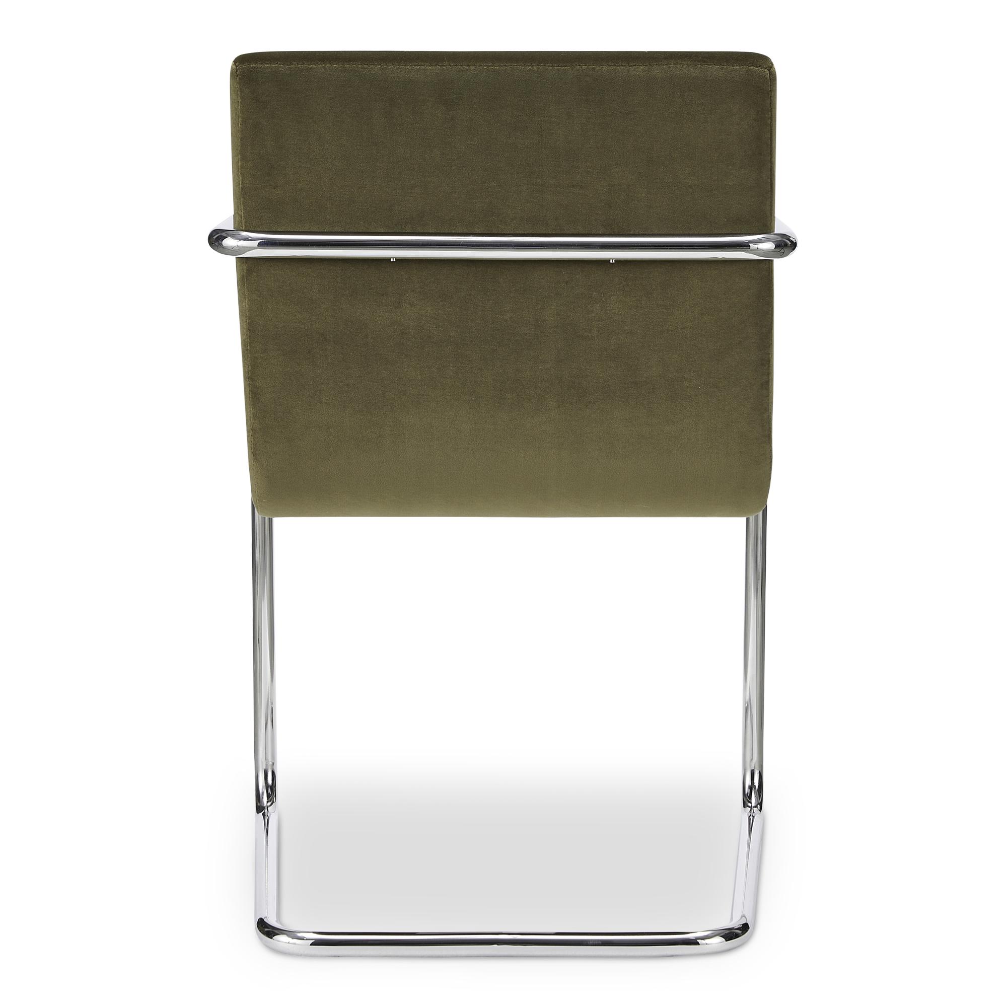 Pedro Dining Chair Green Mohair Set of Two 5 Pedro Dining Chair Green Mohair Set of Two - Image 5