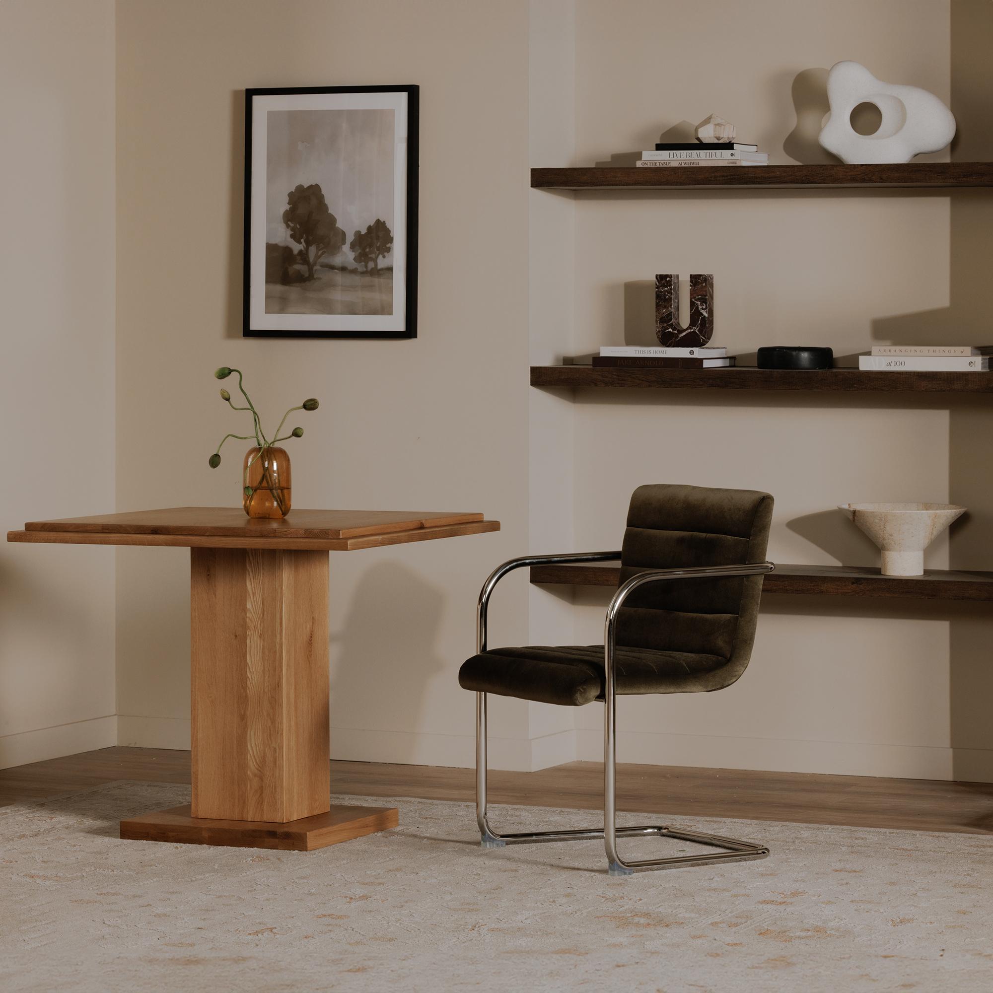 Pedro Dining Chair Dark Brown Leather Set of Two 8 Pedro Dining Chair Dark Brown Leather Set of Two - Image 8