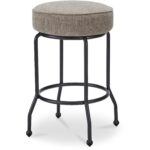 Kelsey Swivel Counter Stool Light Brown YM-1024-21 YM 1024 21 Kelsey diagR shadsilo