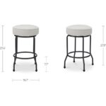 Kelsey Swivel Counter Stool Beige 9 Kelsey Swivel Counter Stool Beige YM-1024-34 YM 1024 34 70