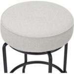 Kelsey Swivel Counter Stool Beige YM-1024-34 YM 1024 34 Kelsey closeup01 shadsilo