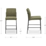 Danny Counter Stool Green 5 Danny Counter Stool Green YM-1031-16 YM 1031 16 70 dim