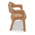 Martens Dining Bench Tan Leather - Image 3