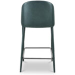 Burton Counter Stool Dark Teal Vegan Leather 13 Burton Counter Stool Dark Teal Vegan Leather - Image 5