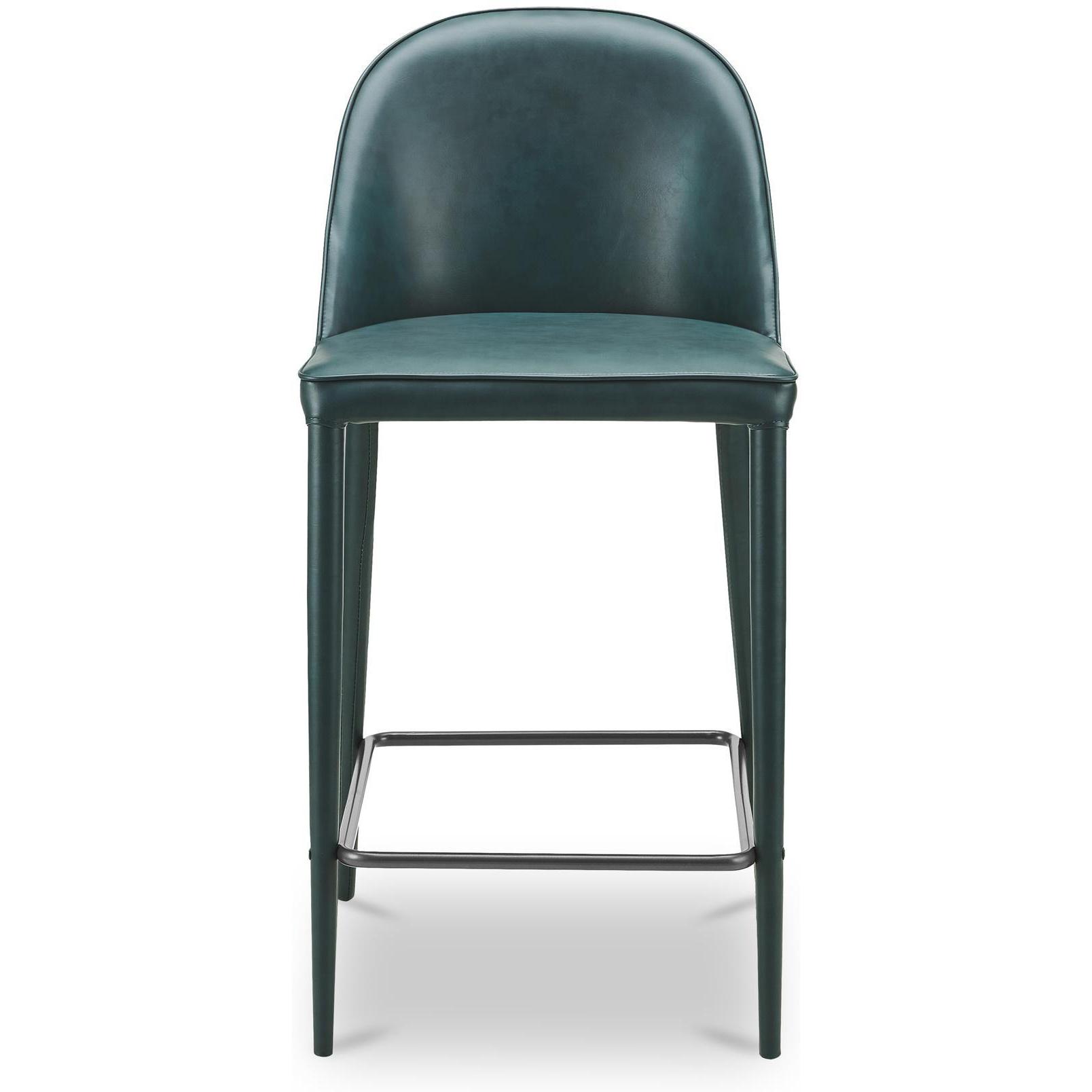 Burton Counter Stool Dark Teal Vegan Leather 1 Burton Counter Stool Dark Teal Vegan Leather