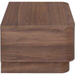 Round Off Small Nightstand Walnut YR-1001-03 YR 1001 03 03