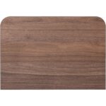 Round Off Small Nightstand Walnut YR-1001-03 YR 1001 03 05