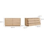 Round Off Dresser Light Oak Brown YR-1003-21 YR 1003 21 70