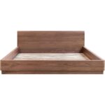Round Off Queen Bed Walnut Brown 13 Round Off Queen Bed Walnut Brown YR-1005-03-0 YR 1005 03