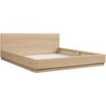 Round Off Queen Bed Light Oak Brown YR-1005-21-0 YR 1005 21 01