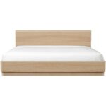 Round Off Queen Bed Light Oak Brown YR-1005-21-0 YR 1005 21 05