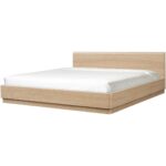 Round Off Queen Bed Light Oak Brown YR-1005-21-0 YR 1005 21 06