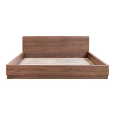 Round Off King Bed Walnut Brown YR-1006-03-0 YR 1006 03