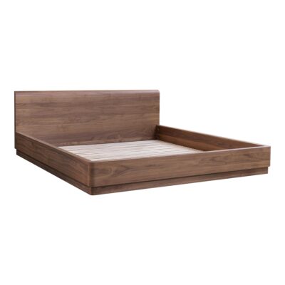 Round Off King Bed Walnut Brown YR-1006-03-0 YR 1006 03 01