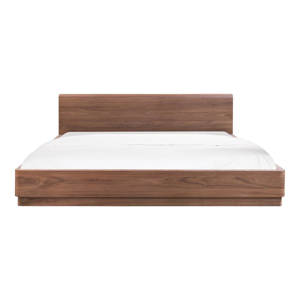 Round Off King Bed Walnut Brown - Image 8