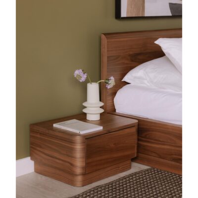 Round Off King Bed Walnut Brown YR-1006-03-0 YR 1006 03 31