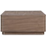 Round Off Coffee Table Walnut Brown YR-1007-03 YR 1007 03 02