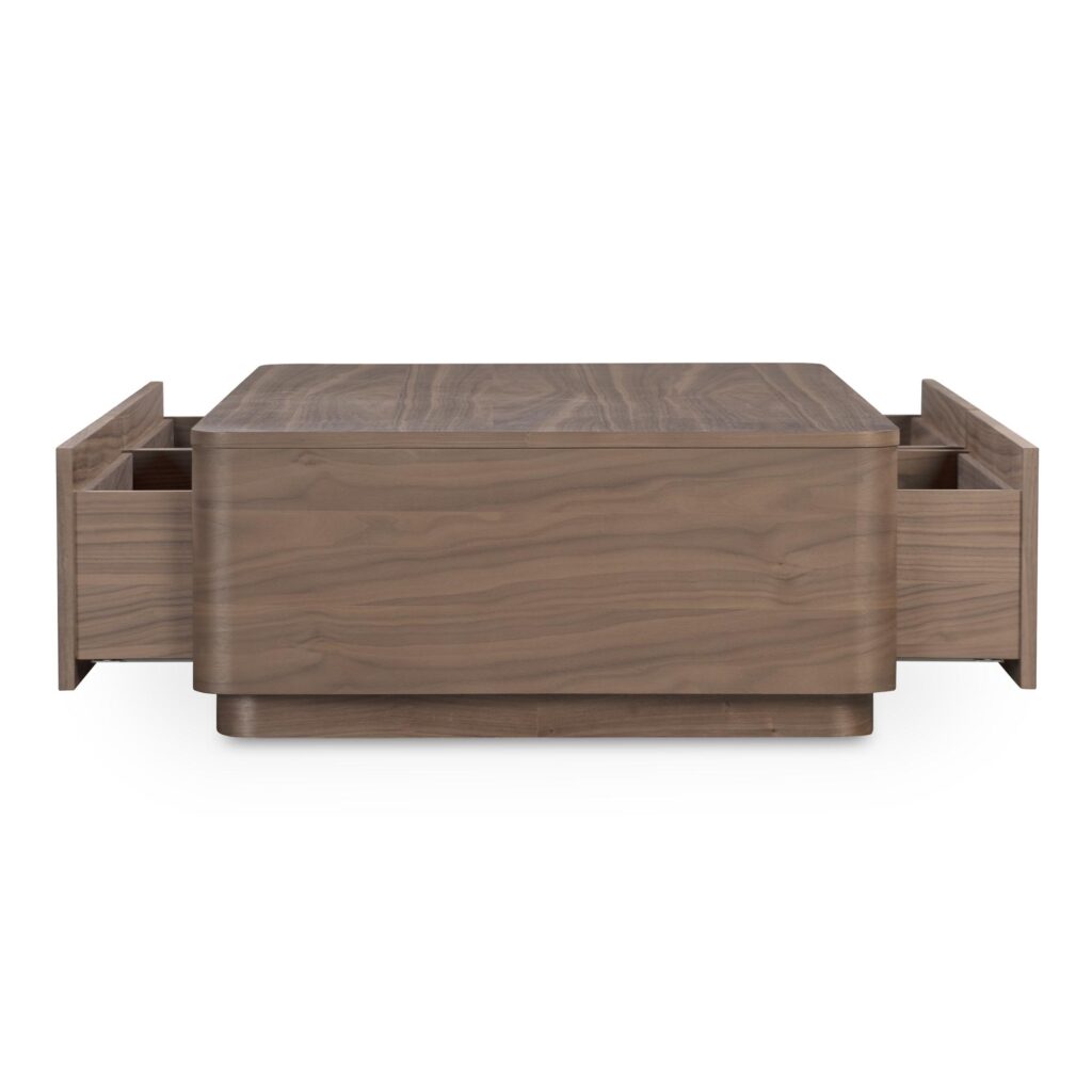 Round Off Coffee Table Walnut Brown - Image 7